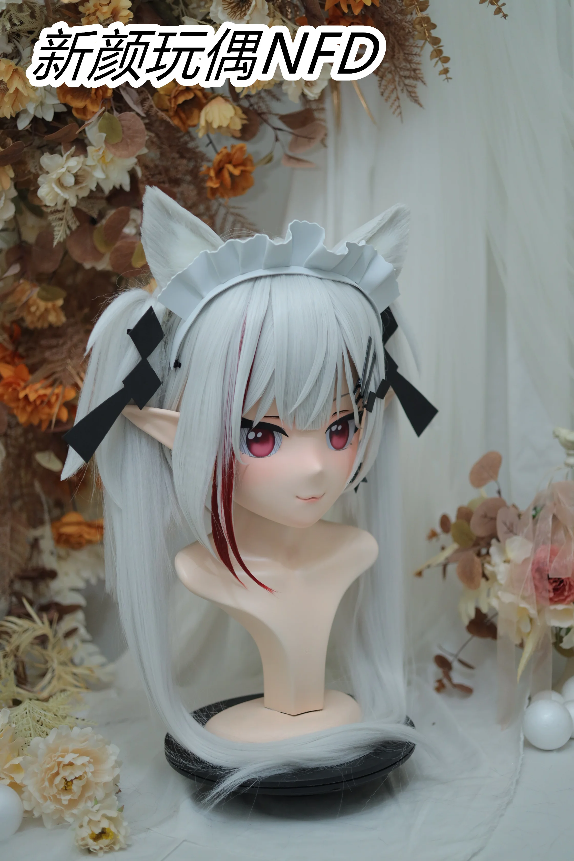 (NFD-1820)  Customize Character Female/Girl Resin Kig Full Head With Lock Anime Cosplay Japanese Animego Kigurumi Mask