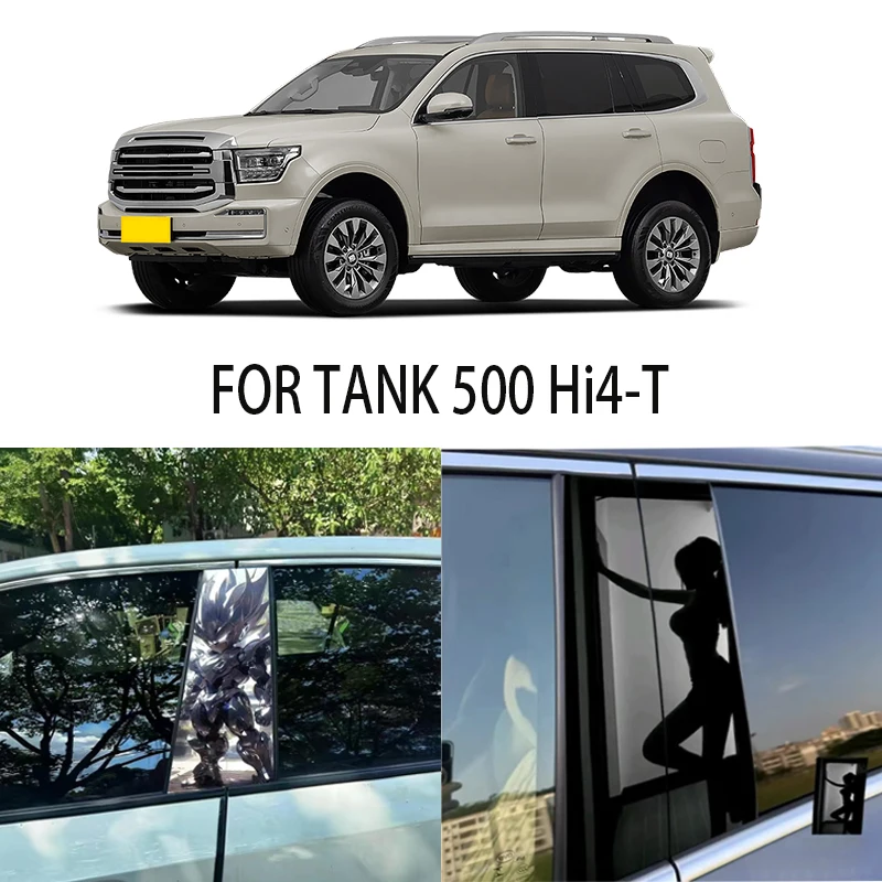 

Door Window Decoration Trims Pillar Posts Stickers Auto Styling For TANK 500 Hi4-T Car accessories