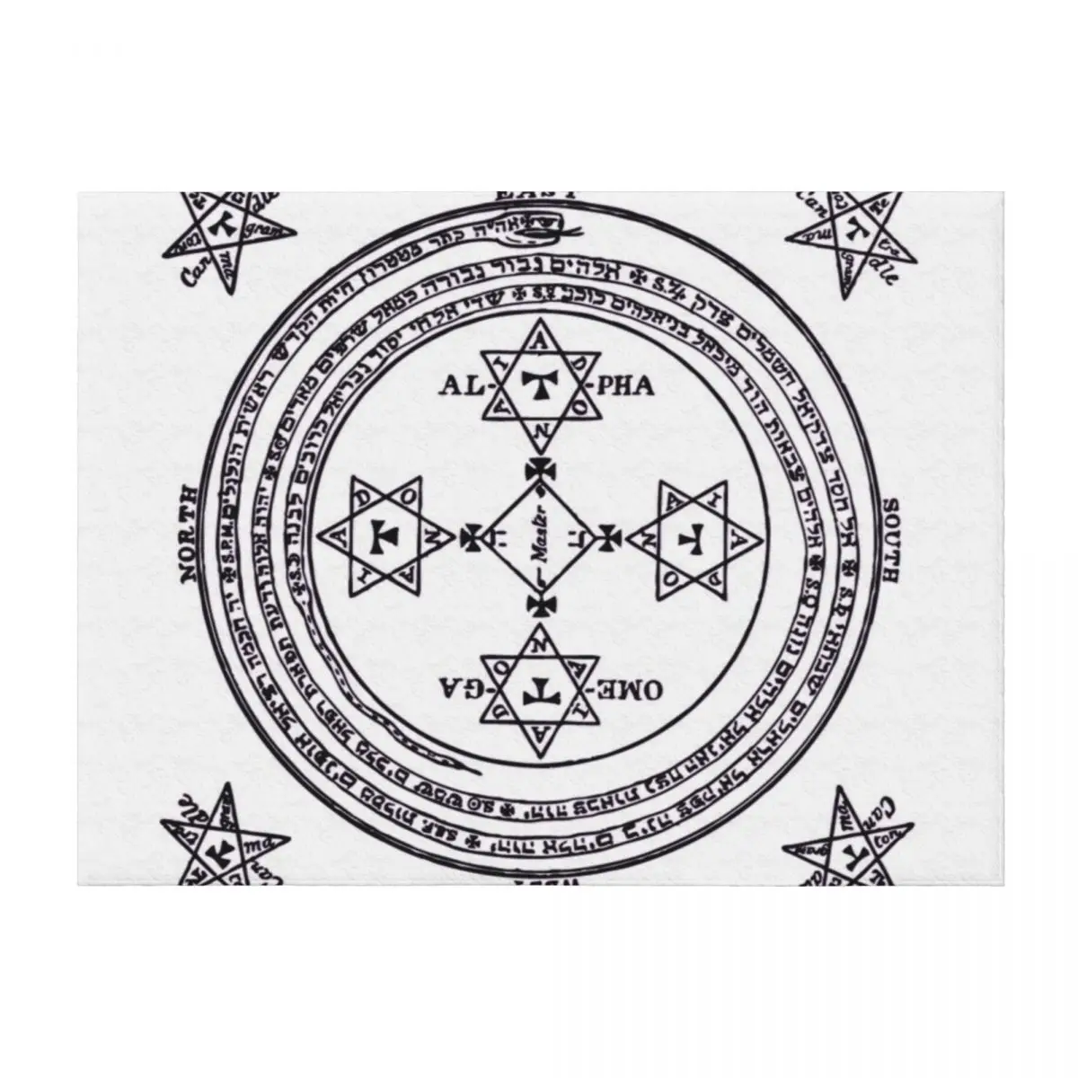 

Magical Circle of King Solomon BIG Throw Blanket Blankets For Baby Hairy Flannels Sofa Blankets