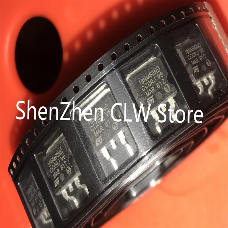 STB18NM60ND original TO-263, 5 PCes pelo lote, novo, no estoque