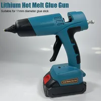 Electric Glue Gun Suitable For 11mm Glue Stick Cordless Hot Melt Lithium Battery Glue Gun Handmade Home Heat Repair Power Tools