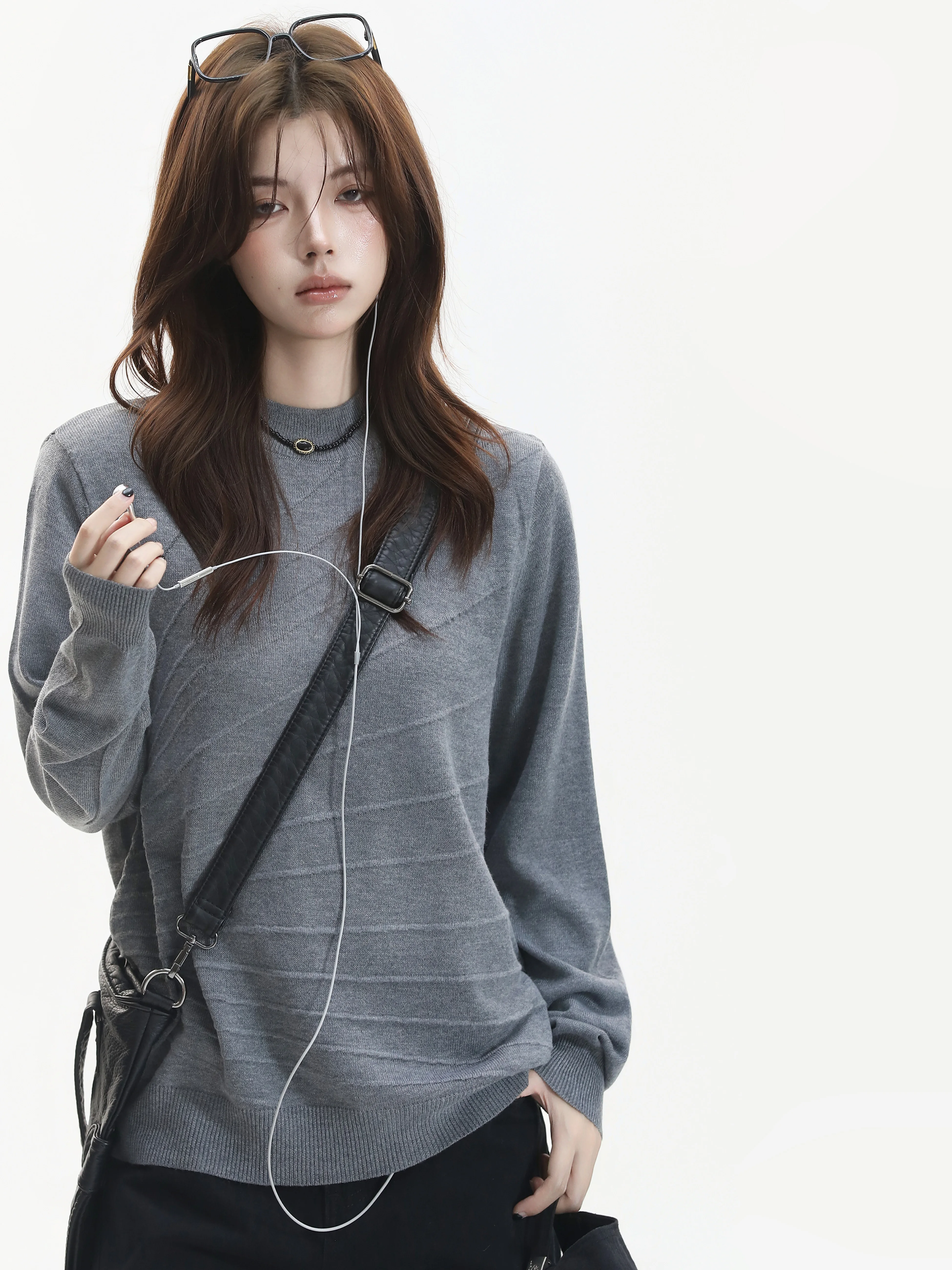 เสื้อสเวตเตอร์ถักลายทางวินเทจ  - Vintage Fashion Old Money บทวิจารณ์และราคา