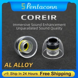 Pentaconn COREIR-auriculares de aleación de aluminio para Monitor de oído, auriculares IEM HiFi, 4 tamaños