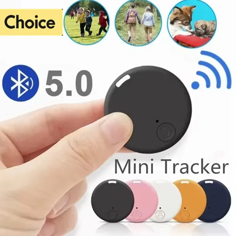 Mini GPS Tracker Bluetooth 5.0 Anti-Lost Device Pet Kids Bag Wallet Tracking IOS Android Smart Finder Locator Accessories 2025