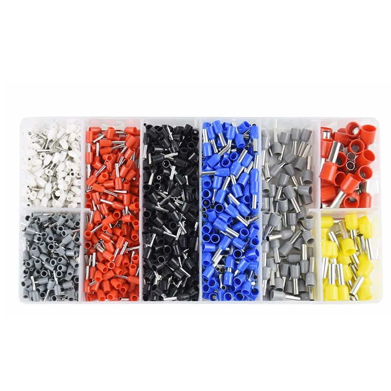 1200PCS Wire Ferrules, Insulated Crimp Pin Terminal Kit