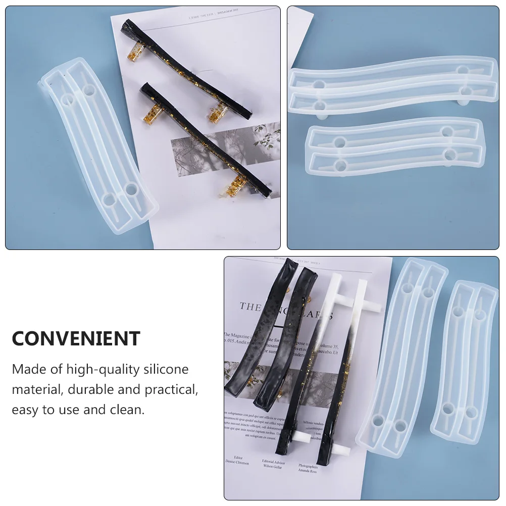 

2Pcs Fruit Plate Handle Mold Silicone DIY Epoxy Resin Mould Easy to Use and Clean Decorate Silicone Handle Mold