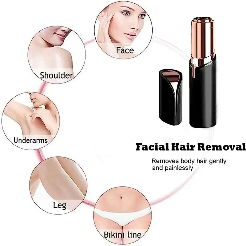 Portable Epilator Face Hair Removal Painless Facial Shaver Electric Trimmer Hair Remover Bikini Depilator Shaving Machine