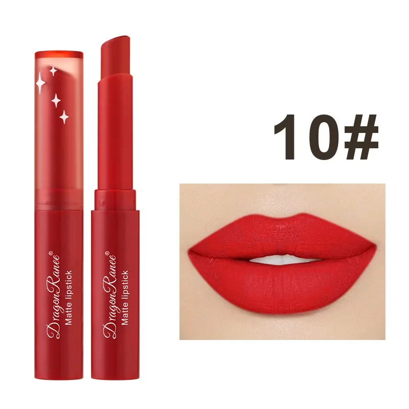 1Pc Nude Matte Lipstick Waterproof Long Lasting Lip Sticks Not Fading Sexy Red Velvet Lipsticks Women Make Up Cosmetics HOT SALE