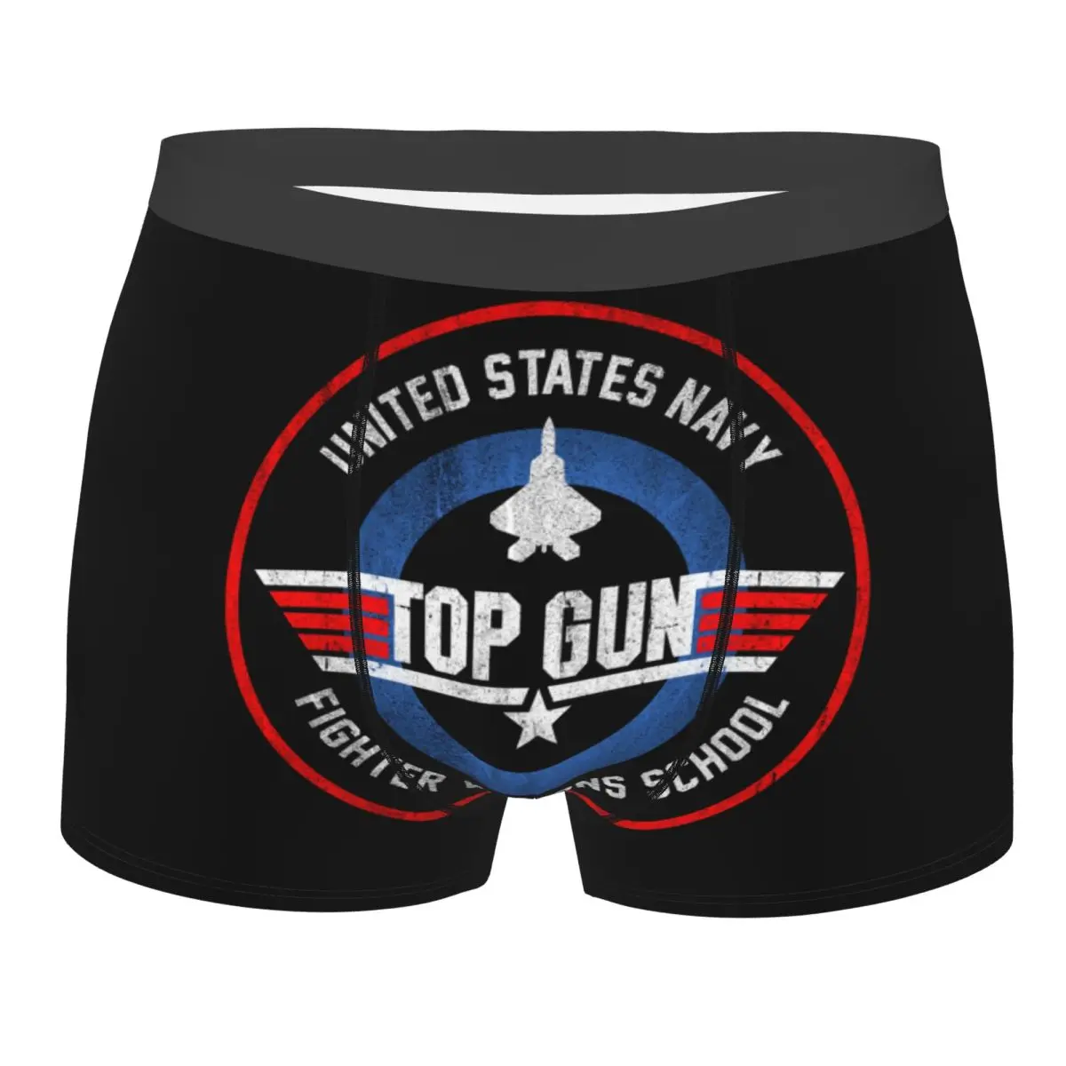 Custom Top Gun Maverick Fighter Weapons School Underwear Men Sexy Printed Custom Boxer Shorts Panties