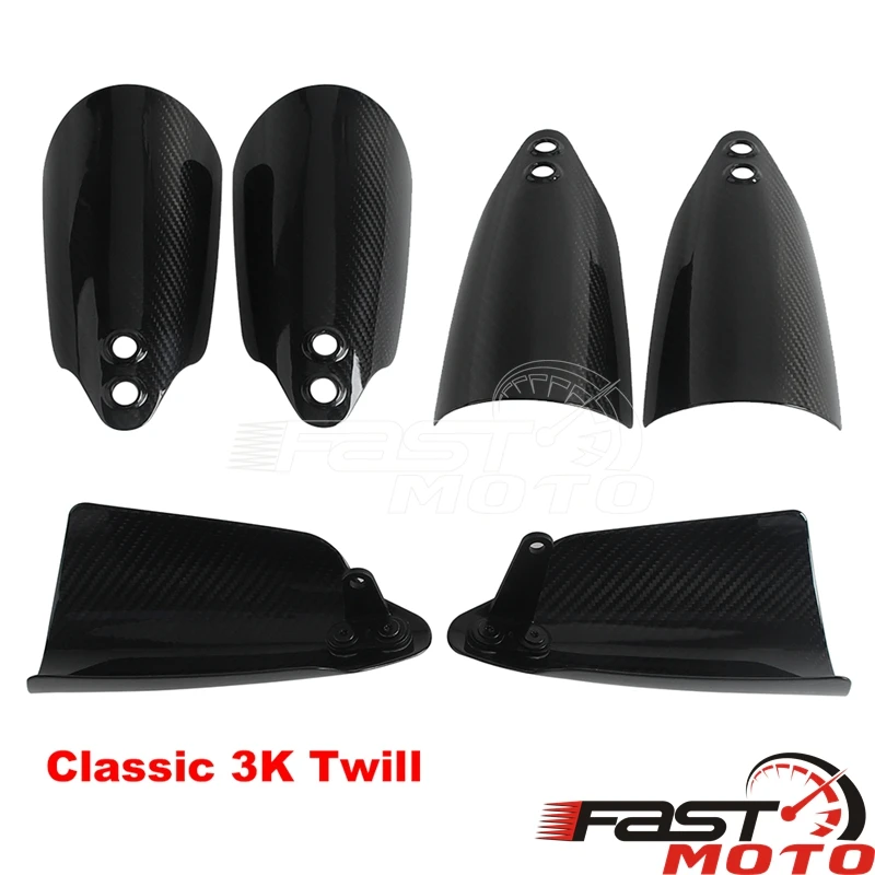 ألياف الكربون دراجة نارية المقود درع الحرس مقبض Handguard ل هارلي سوفتيل التراث الكلاسيكي 114 FLHCS FLHC القياسية FXST