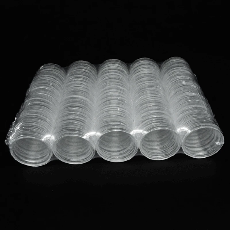 

【24 Hours Sale】100Pcs 27Mm Display Stands Easel For Coins Capsules Card Holders Challenge Coin Small Round Box