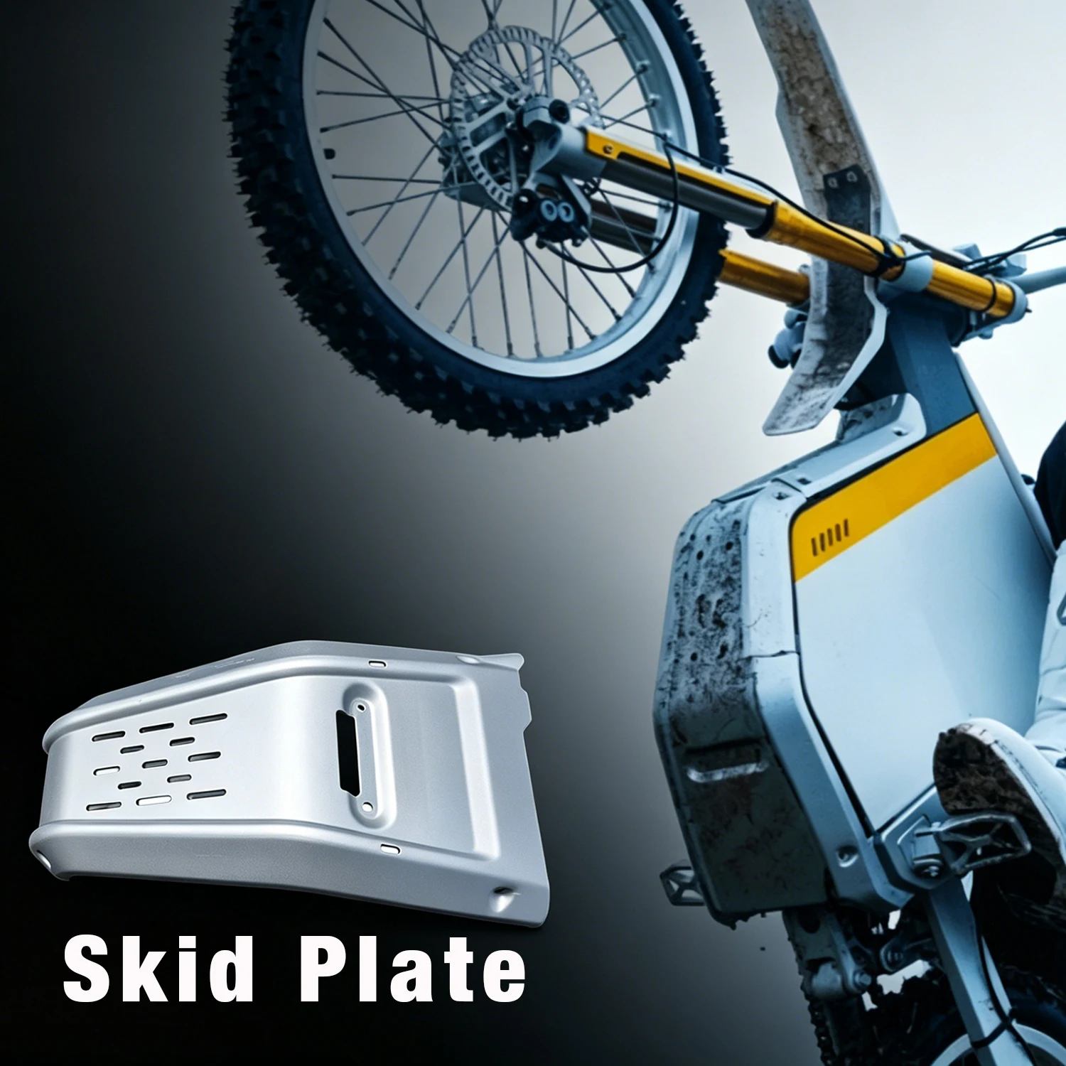 Lightweight aluminium alloy motor guard Gowow ebike OEM Original Skid Plate Protective Covers for Alpha/ Ori Electric Dirt Bike
