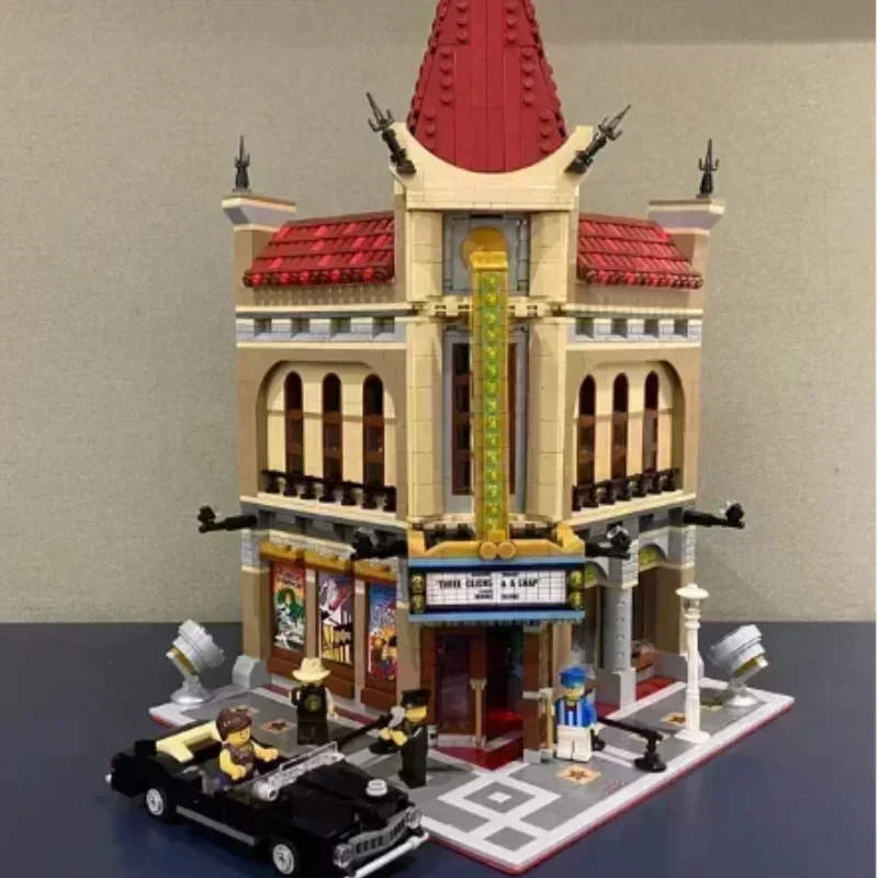 Expert Brick Bank Cafe Corner Model Moc Modular Houses Building Blocks Toys Pet Book Shop Town Hall Downtown Diner