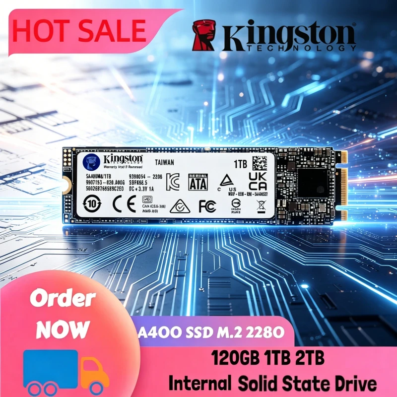 Kingston A400-NGFF SSD 120GB 240GB 480GB 1TB 2TB M.2 2280 Internal Solid State Hard Drive High Performance for Laptop Desktop