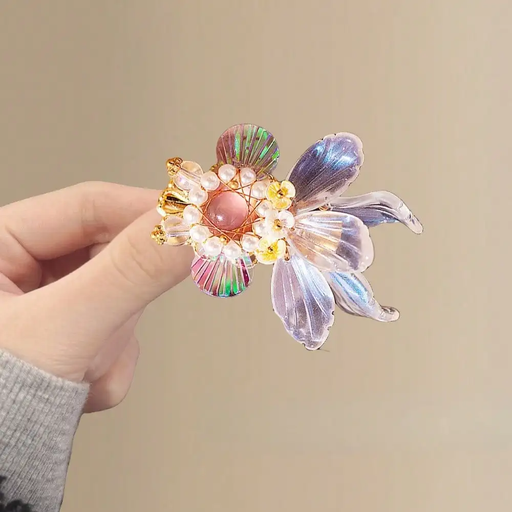 

Iridescent Goldfish Colored Glaze Hair Clips Vintage Fairy Hanfu Hair Accessories For Women