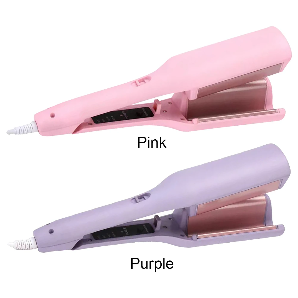 32mm Hair Waver Adjustable Temperature Hair Crimper Fast Heating Ceramic Big Waves Hair Crimper for Beach Waves