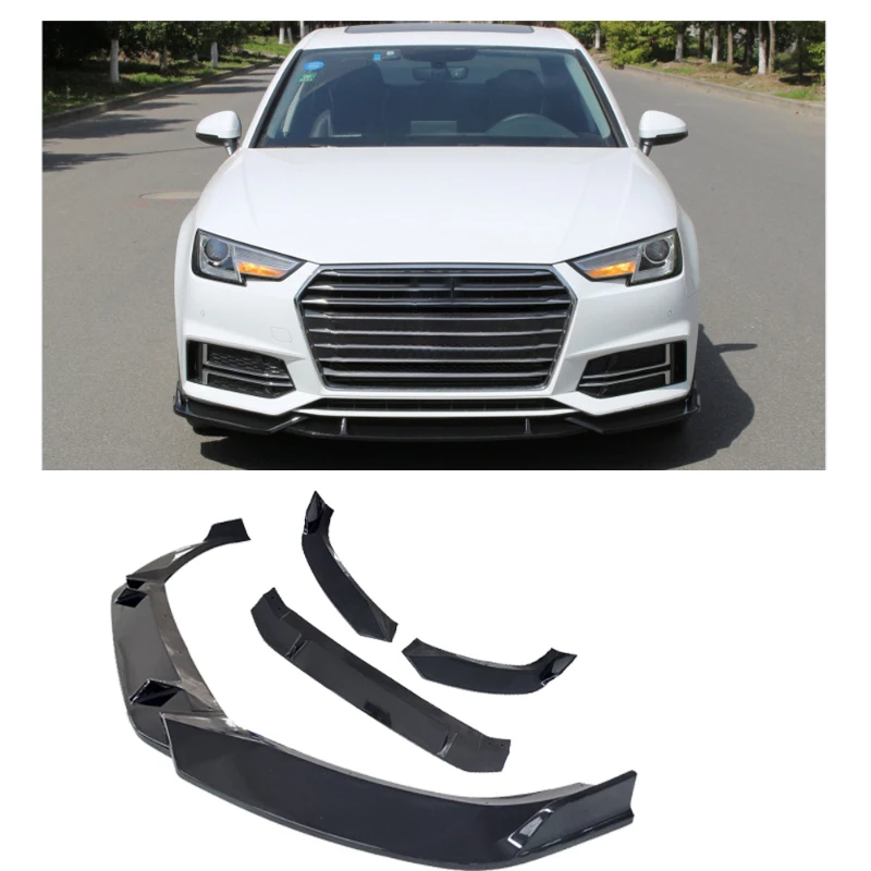 High Quality Glossy Black Front Bumper Lip Facelift Upgrade Exterior Modification Body Accessories