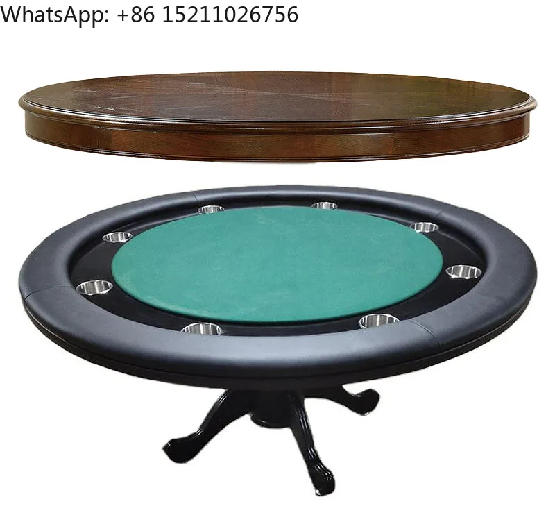 

2in1 Luxury Wood Poker Table/dinning 2 in 1 Poker Table with Dining Top Cover Combo