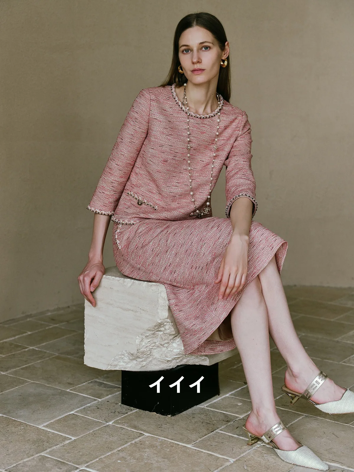 

Handmade Import Small Fraance Sle Seven Sve Top f Skirt Set High-End Feeling Cotton Acrylic Rayon Nylon Spande...