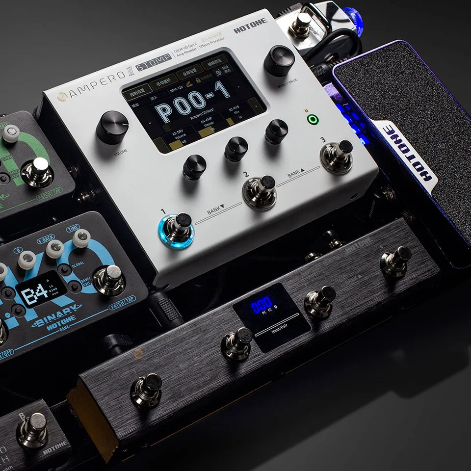 HOTONE Ampero II Stomp MP-300 Guitar Bass Multi-Effects Pedal