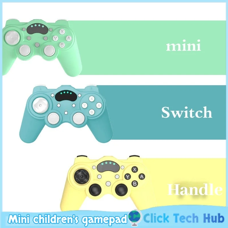 

Mini Children'S Game Controller For Switch Bluetooth Wireless Pc Wired Switch Pro Nintendo Ns Game Accessories Small Hands