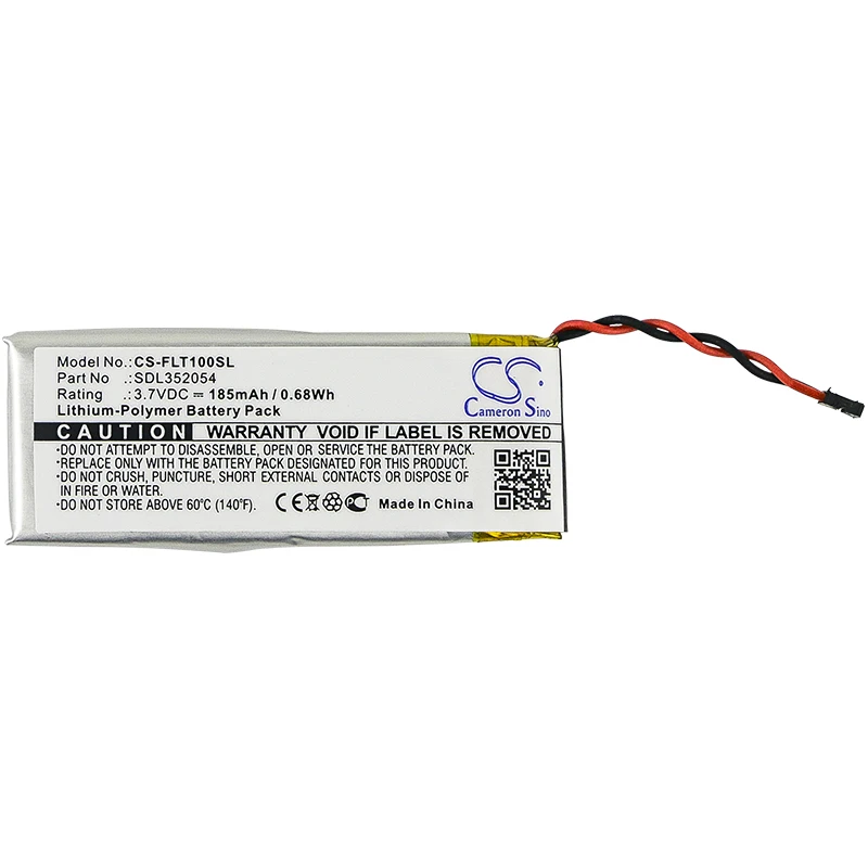 Thermal Camera Battery For Flir SDL352054 Flir One  One 2st CameronSino Li-Polymer 3.70V 185mAh / 0.68Wh