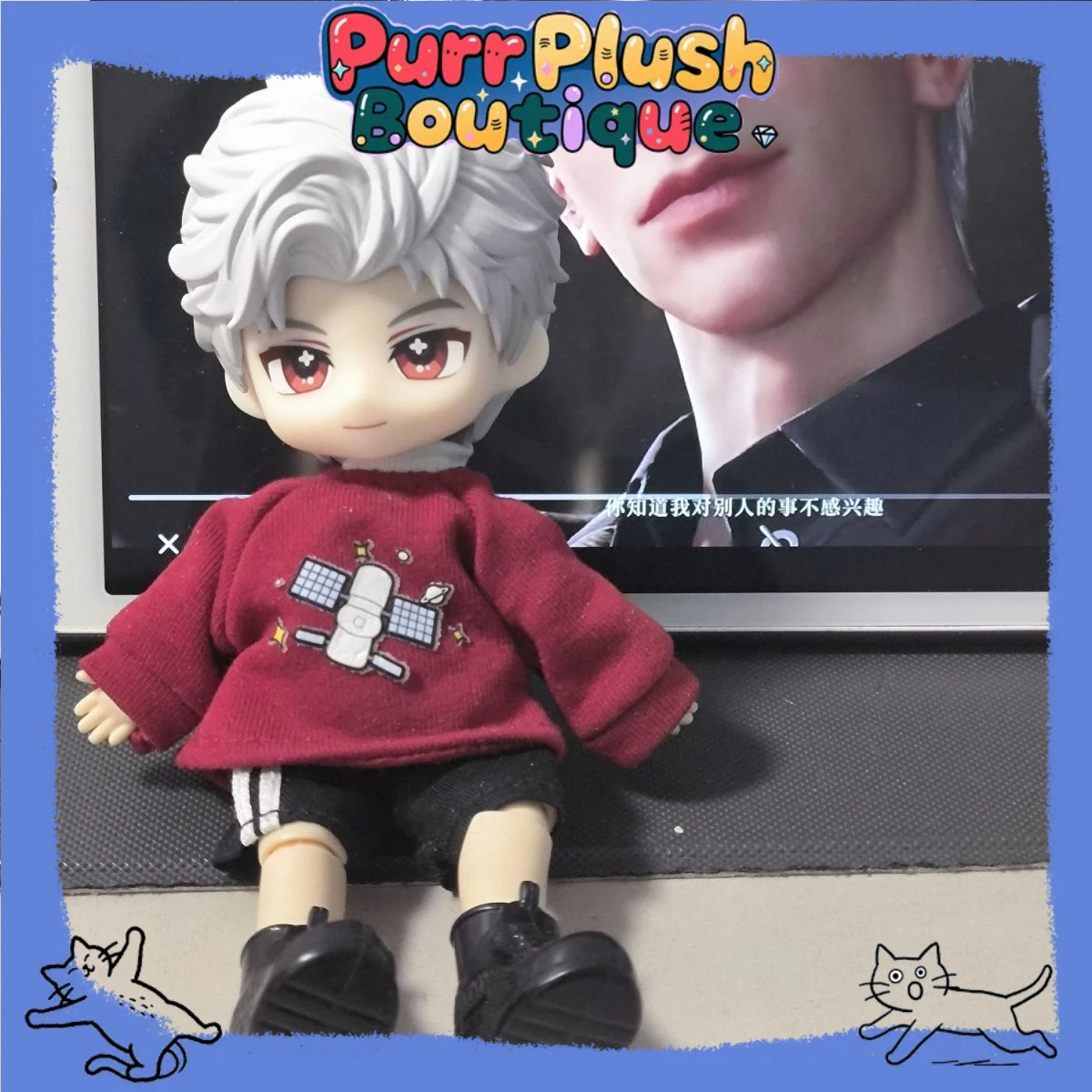 

Game Cosplay Sylus 1/12 BJD Clothes Ob11 Love and Deepspace Anime Handmade Product Toys Accessories Send Friends Xmas Gift