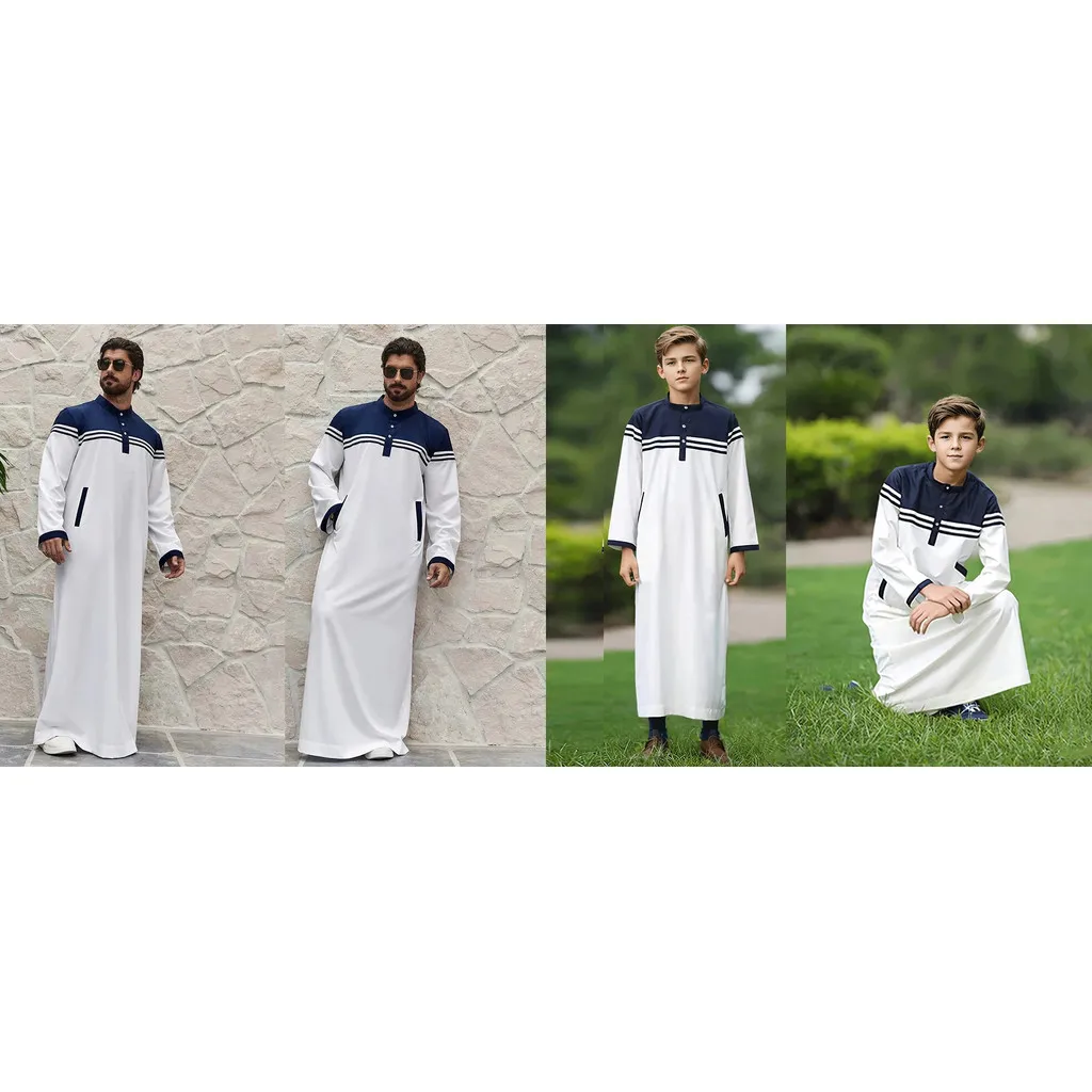 إسلام رمضان قفطان رجالي قفطان يحجب ثوب إسلامي تقليدي للرجال، رداء قميص طويل لرمضان