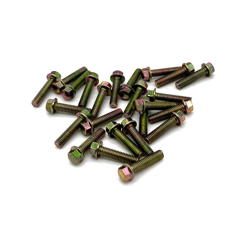 6pcs 12pcs M6X25 M6X50 Motorcycle Scooter Fastener Engine Cover Bolts For GY6 50-250cc Bicycle Car HONDA CG YAMAHA Moped
