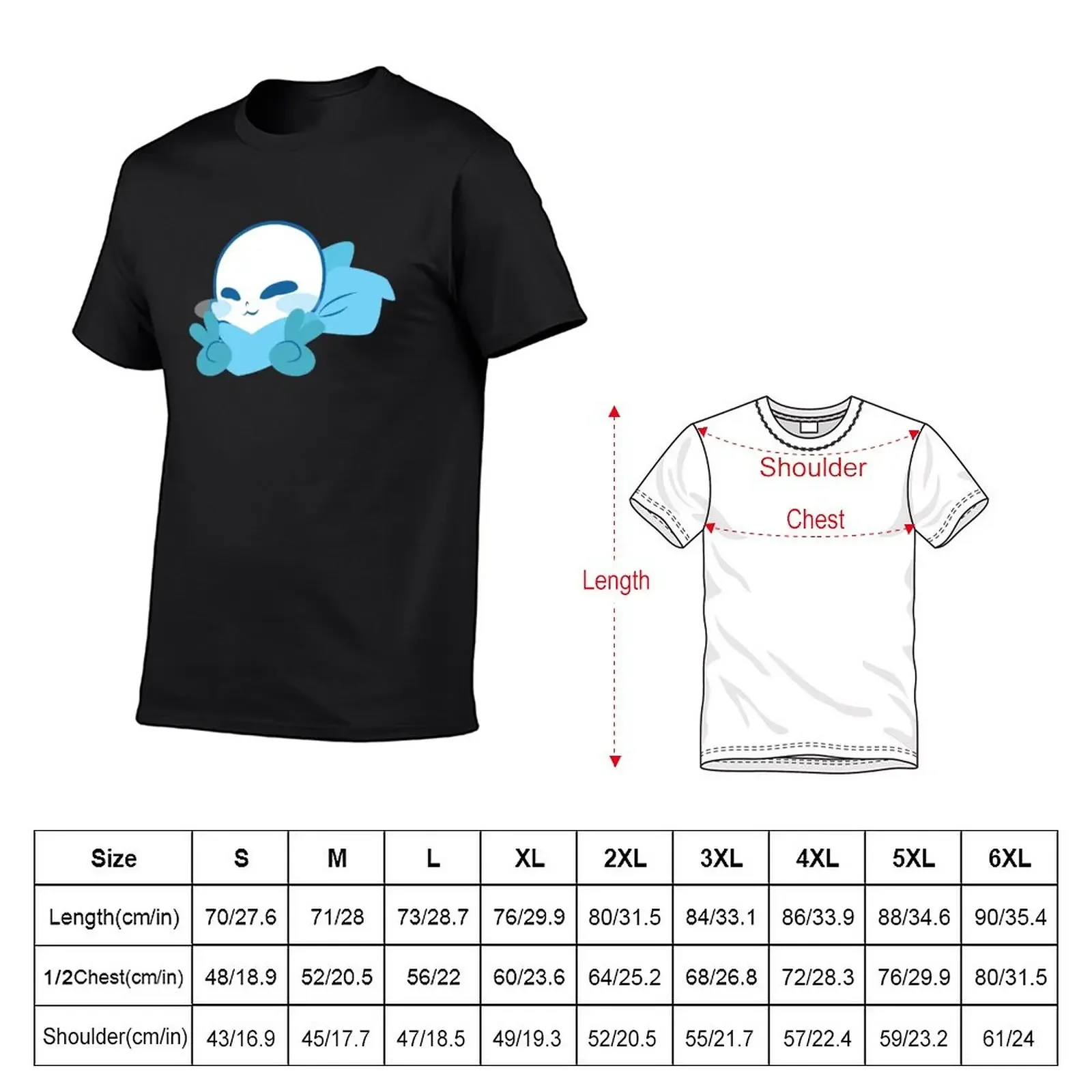 Sans (blueberry) T-Shirt quick-drying customizeds mens graphic t-shirts big and tall