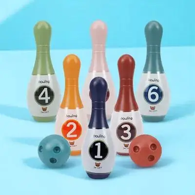 

Набор для боулинга для детей, игры для малышей в помещении, взаимодействие родителей и детей, развитие координации рук и глаз, баланса, счета