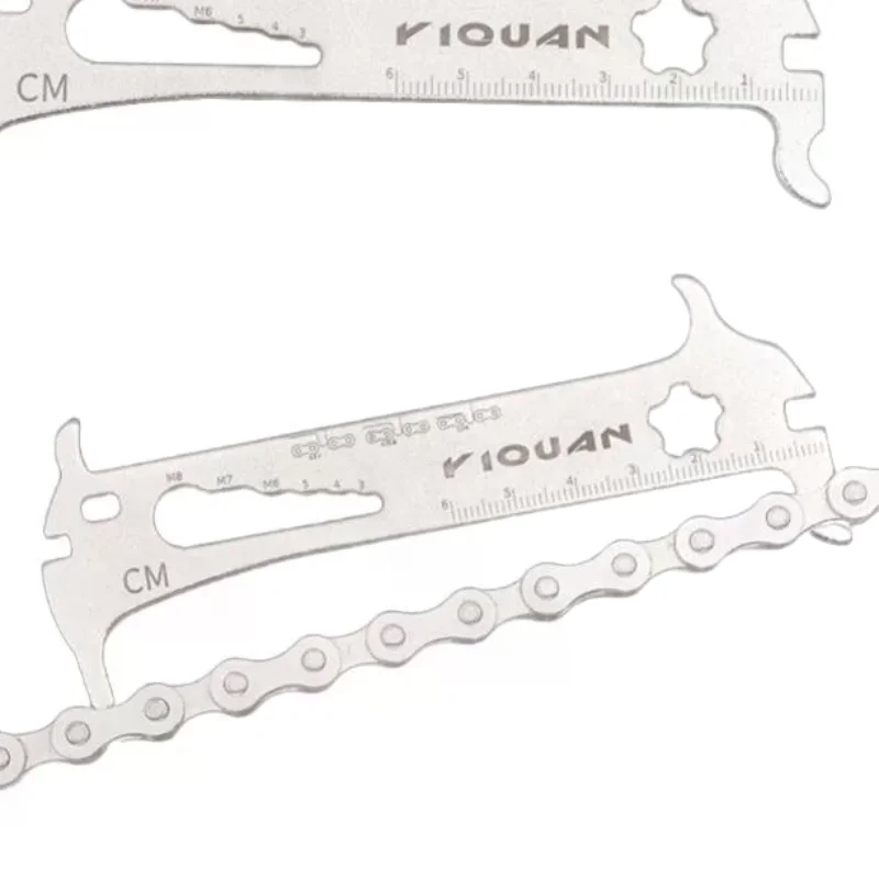 

1 шт., измерительный инструмент для дорожного велосипеда, портативный датчик износа велосипедной цепи 6-в-1, новый дизайн, многофункциональный инструмент