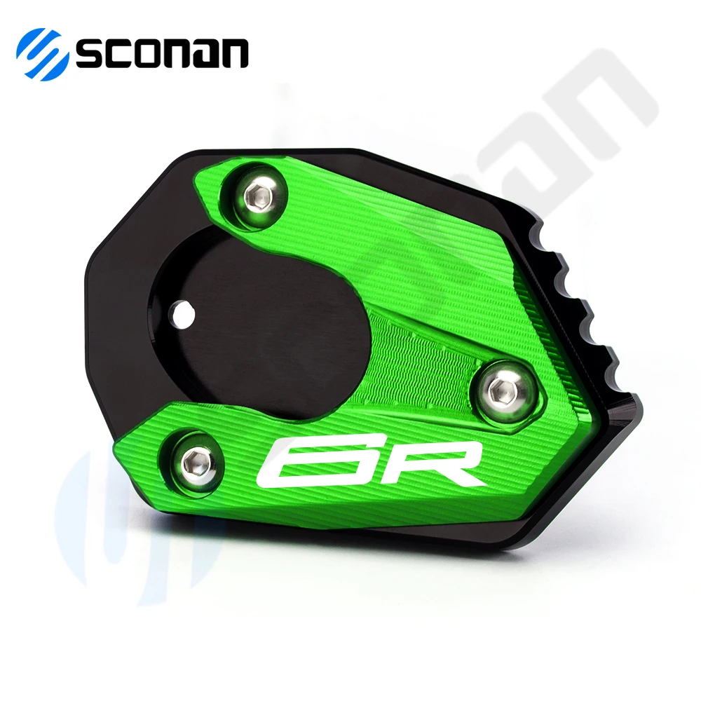 

For KAWASAKI ZX6R 2009-2019 ZX10R 2008-2019 Motorcycle Kickstand Foot Side Stand Extension Pad Support Plate Enlarge
