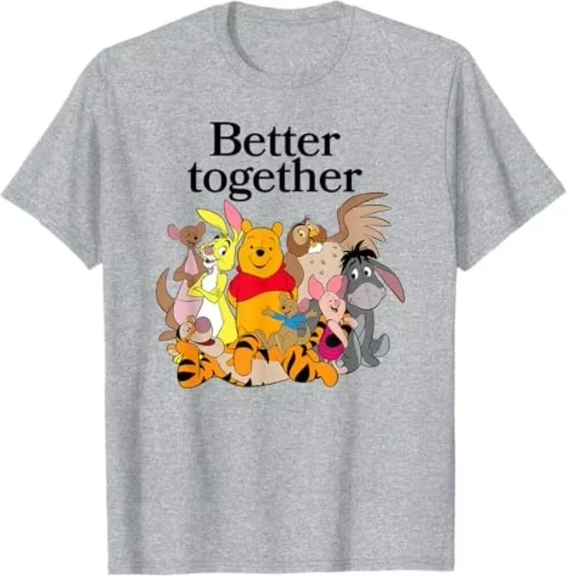 تي شيرت Vinnie Cartoon الجديد لصيف 2025 مطبوع عليه رسوم كرتونية تي شيرت فضفاض وعصري بأكمام قصيرة للرجال والنساء 09 #2