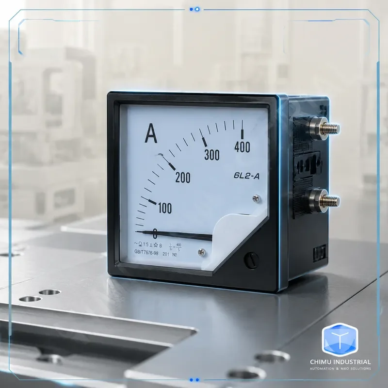 【CHIMU INDUSTRIAL】 6L2-A Pointer Ammeter 50/5 100/5 150/5 200/5 400/5A Voltmeter 0-450V Analog Panel Meter AC Current Voltage