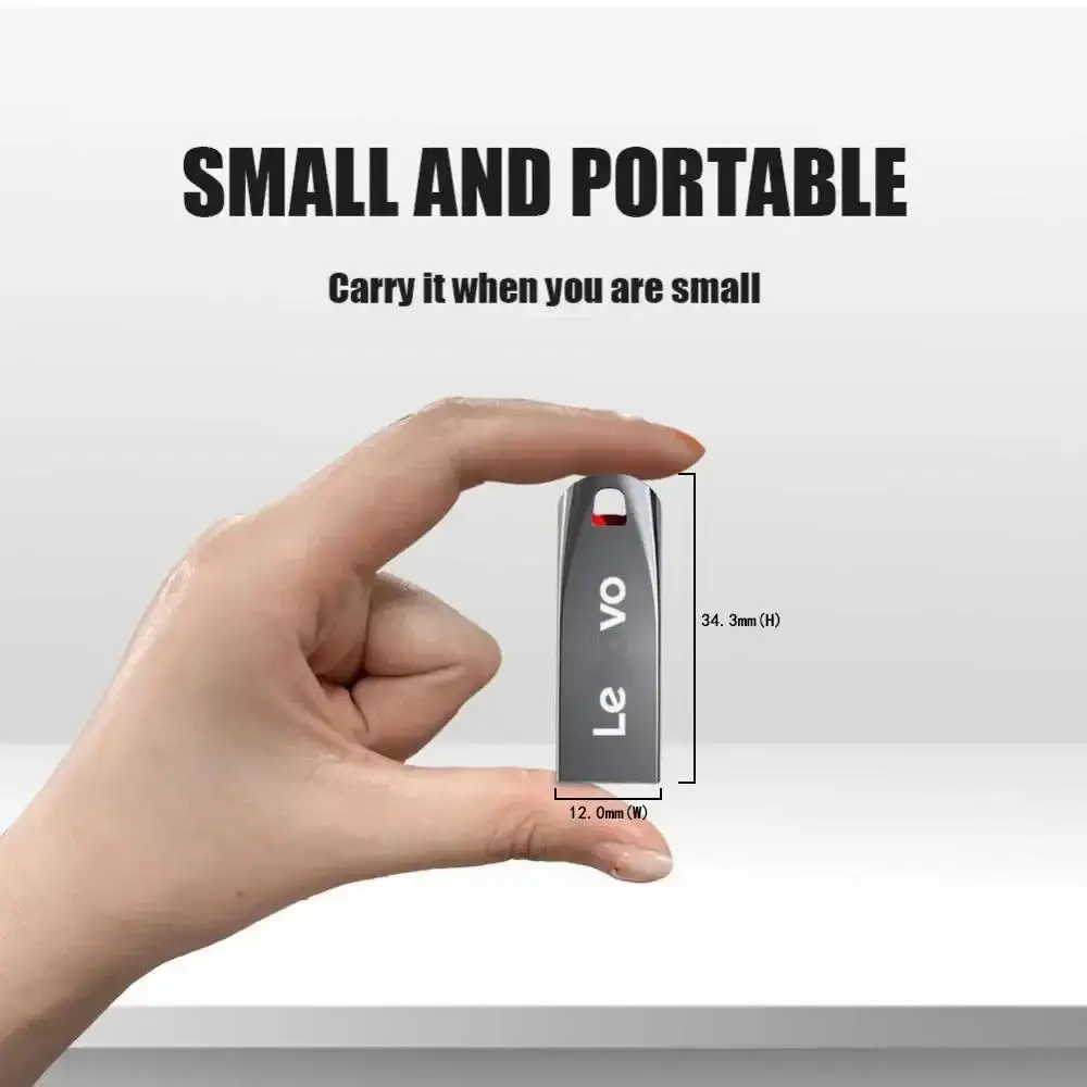 محرك فلاش 2 تيرا بايت USB 3.2 فائق السرعة نقل معدني صغير U القرص القلم محرك نوع C ذاكرة قرص مقاوم للماء SSD U Drive