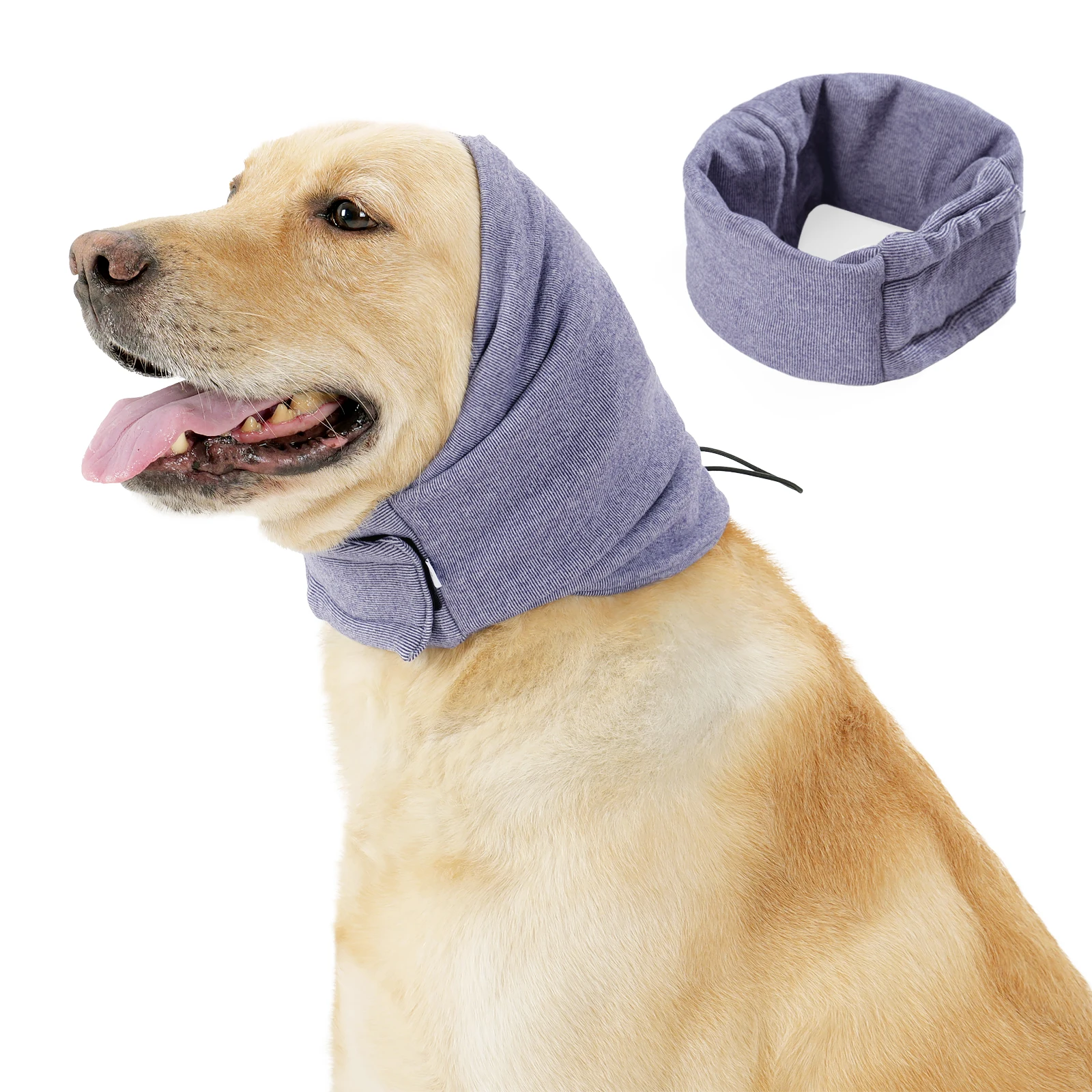 Beruhigender Hundepullover mit Geräuschreduzierenden Ohrabdeckungen zur Angstlinderung - Weicher Kopfmuff für Hunde – Detail 1