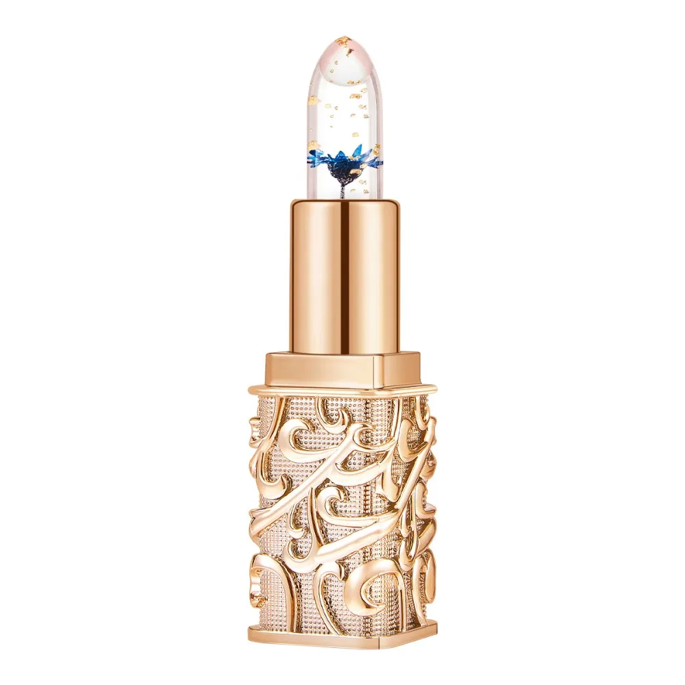 Rossetto trasparente idratante Rossetto floreale con finitura opaca sensibile alla temperatura Fiore a lunga durata all'interno