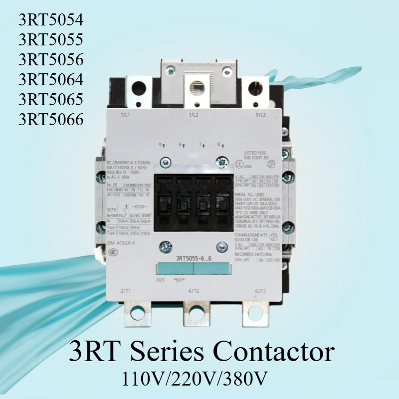 

3RT Series Contactor 3RT5054 3RT5055 3RT5056 3RT5064 3RT5065 3RT5066 3RT5075 3RT5076