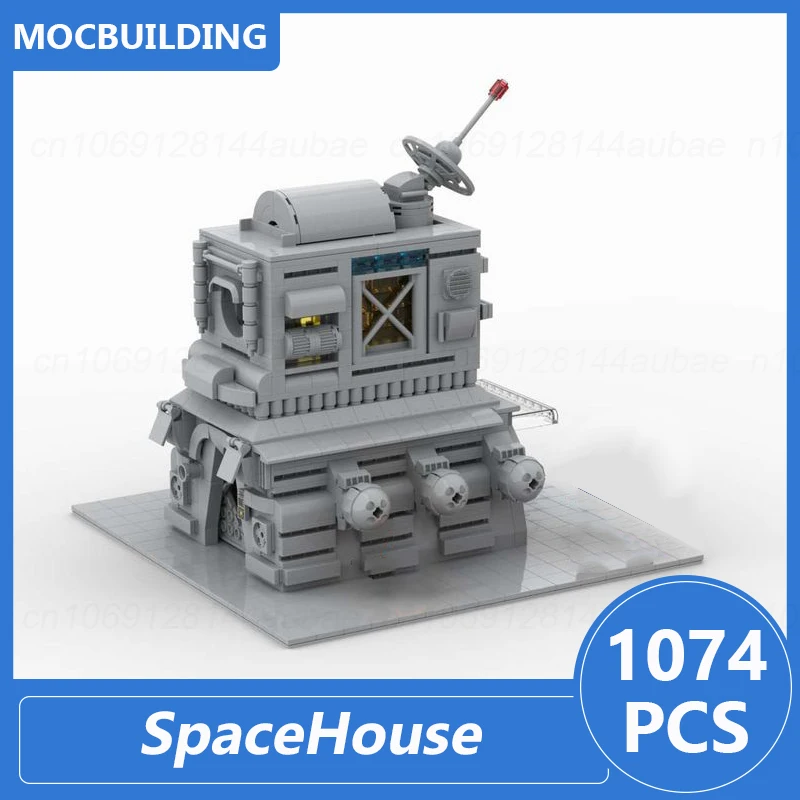 SpaceHouse & Exploration Base Display Model Moc Building Blocks Diy Assemble Bricks Educational Architecture Display Toys Gifts