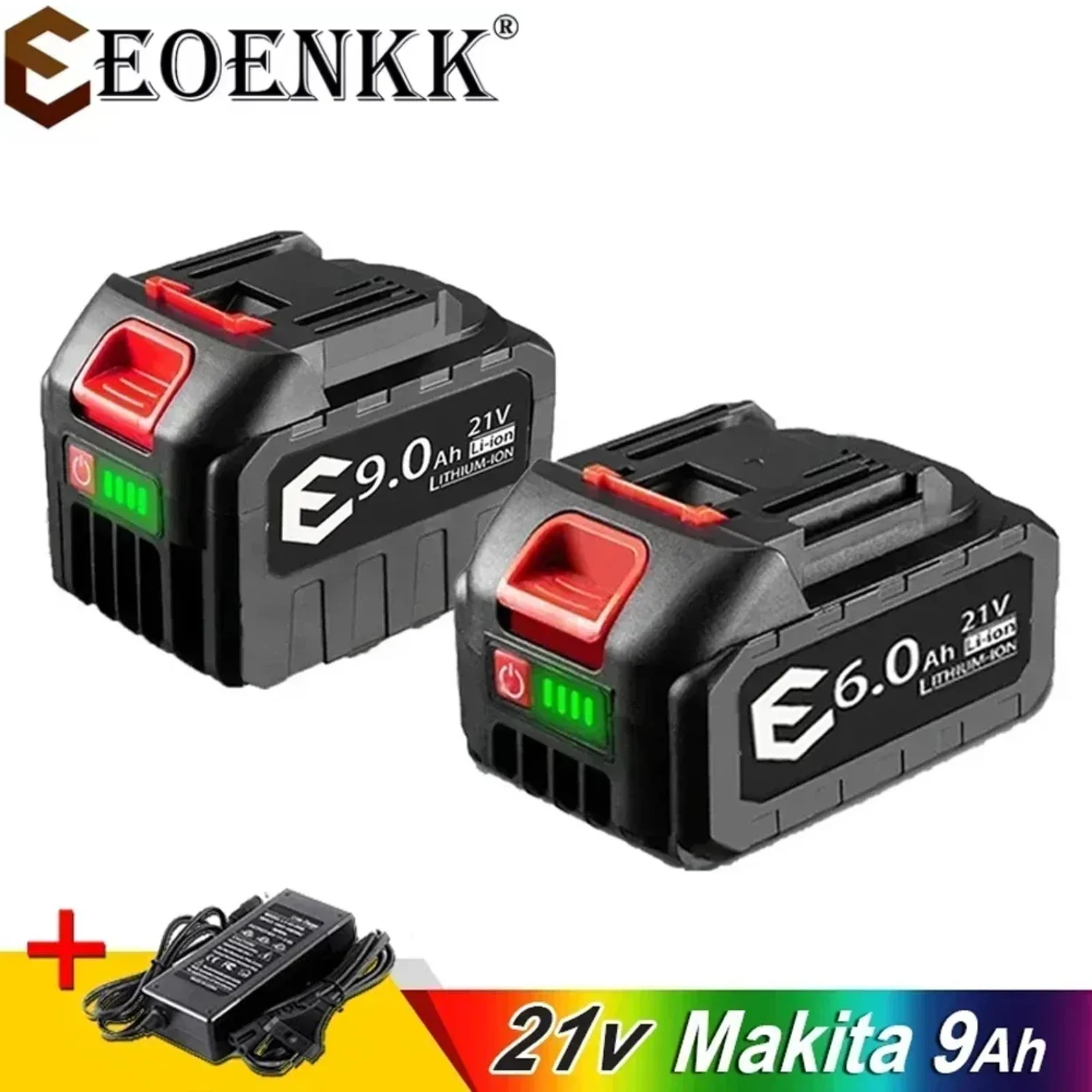 20V 18V 21V Rechargeable Lithium Ion Battery for Makita 18V B Series Power Tools Angle Grinder Electric Saw Impact Wrench