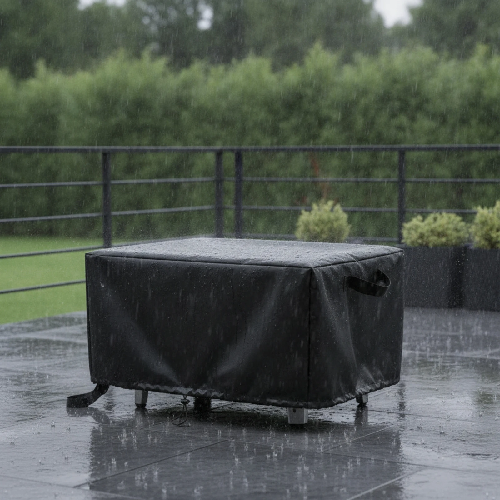 Pizza Oven Cover with Straps Waterproof Pizza Oven Cover with Drawstrings Windproof for Backyard, Patio, Deck