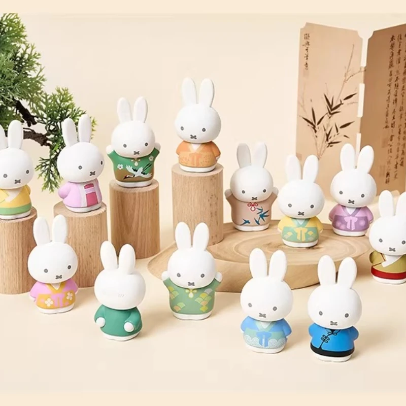 

Miffy Blind Box Toy Action Figure Ancient Chinese Tang Style Cute Rabbit Model Collection Table Ornament Girl Boy Birthday Gift