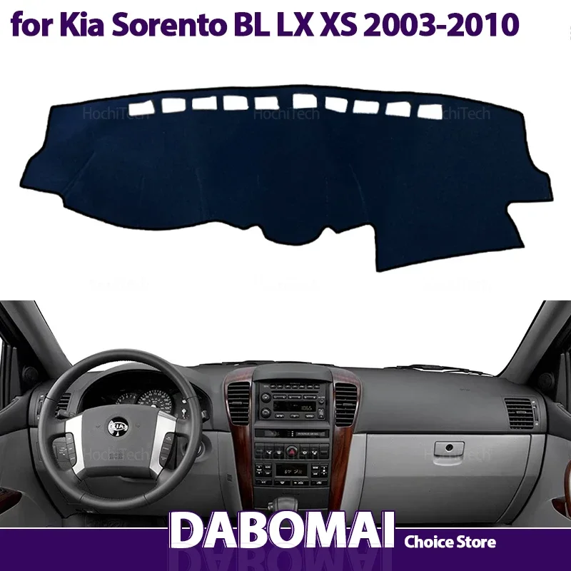 Car Accessories Dash Board Sunshade Anto-UV Carpet Dashboard Cover Protective Pad for Kia Sorento BL LX XS 2003-2010 2004 2005