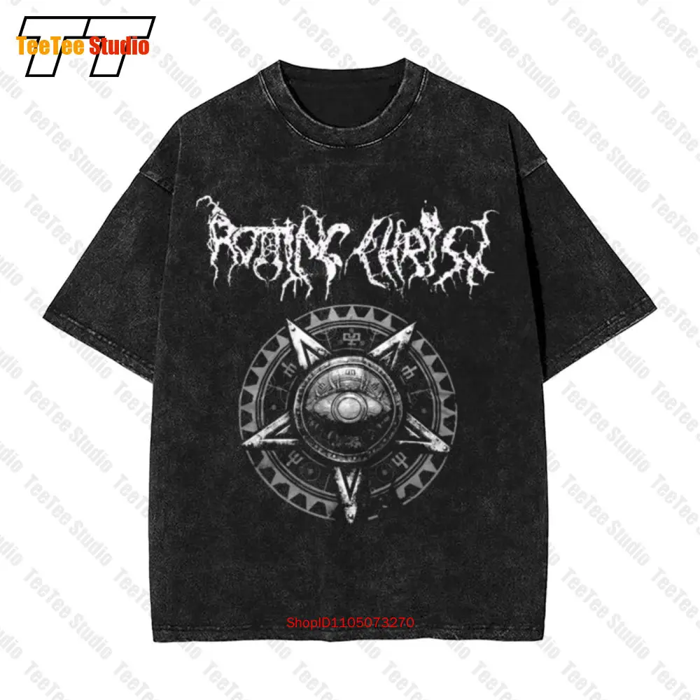 Rotting Christ Greek Black Metal Vintage Oversized T-Shirt 9K7H