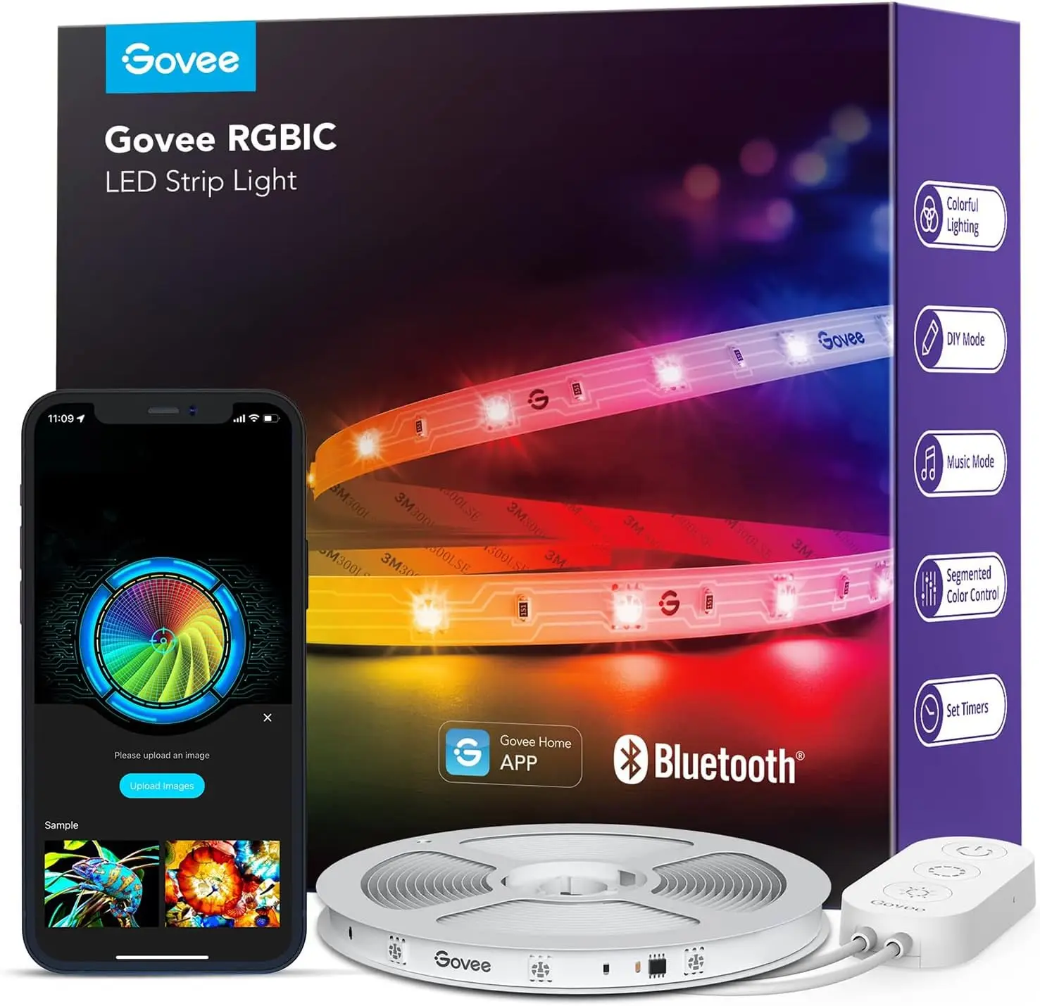 Smart RGBIC LED Strip Lights for Custom Home Decor