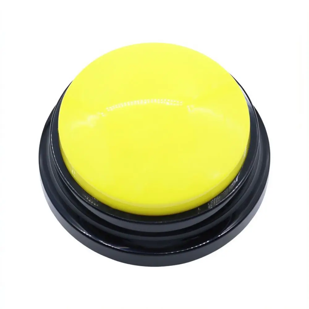 Interactive Dog Training Button Recordable Sound Box Pet Communication Tool Speaking Learning Aid Durable Abs Toy