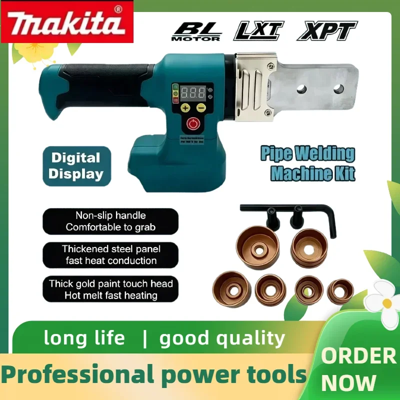 Makita Cordless Hot Melt Welding Machine Portable PPR PE Plastic Pipe Soldering Iron Compatible With 18V 20V Lithium Battery