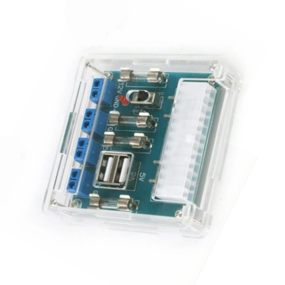 XH-M229 Computer Power Adapter Board Desktop Lead Module with USB Port ATX Power Take-Off Board