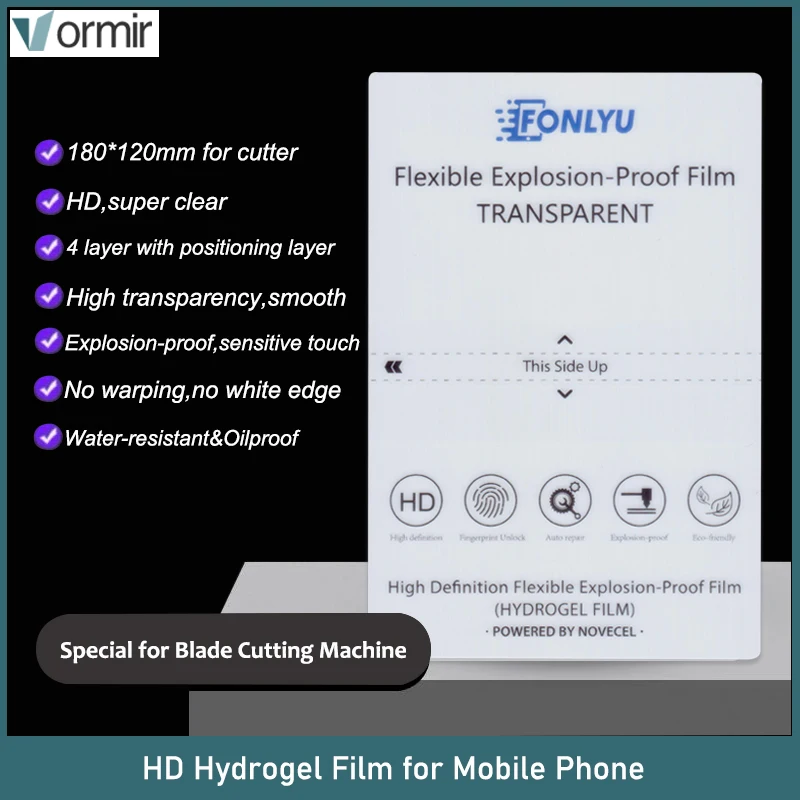 VORMIR-película hidráulica de silicona para máquina de corte, Protector de pantalla de teléfono móvil, antiarañazos, hidrogel, películas